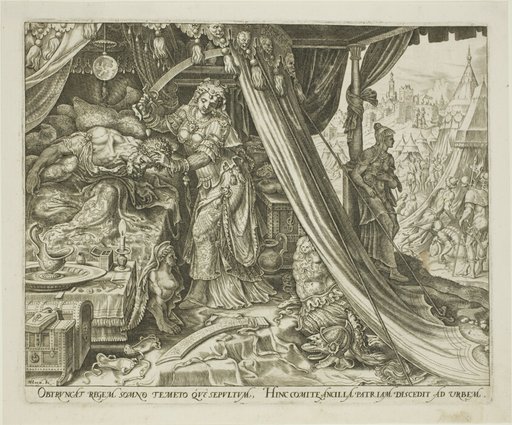 Judith Slaying Holofernes, plate six from The Story of Judith and Holofernes