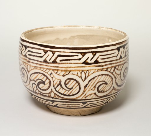 Jar with Stylized Scrolls