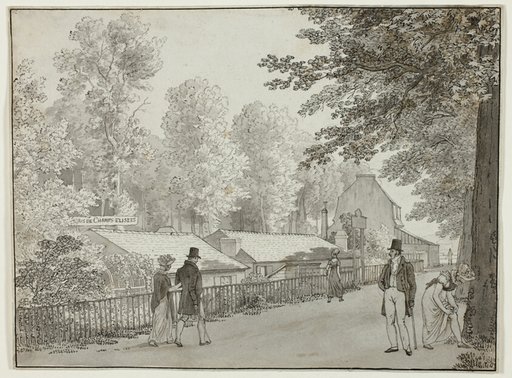 Relais, Avenue des Champs-Élysées, Paris (recto); Scene from the Life of Odysseus (verso)