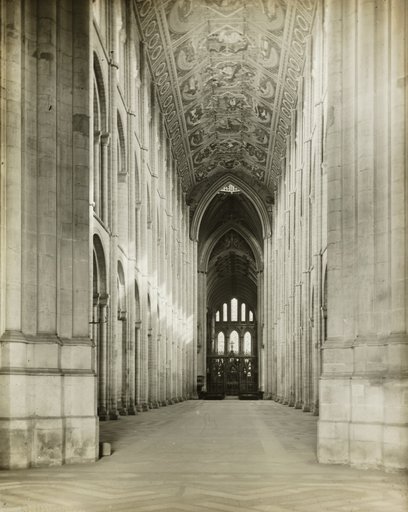 Ely Cathedral: Nave from Porch Door
