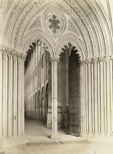 Ely Cathedral: Galilee Porch, Door into Nave
