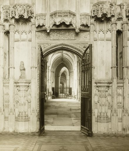 Ely Cathedral: From Br. West's Chapel into South Choir Aisle