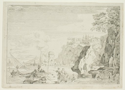 The Beach with the Large Tower