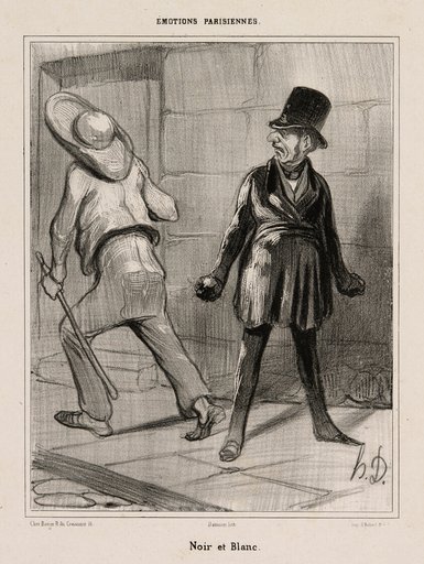 Black and white, plate 23 from Émotions Parisiennes