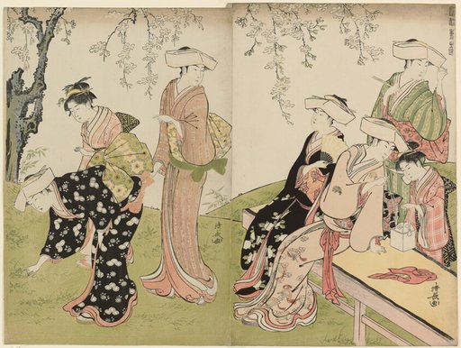 An Outing in Spring, from the series A Brocade of Eastern Manners (Fuzoku azuma no nishiki)