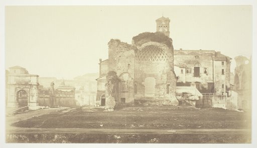 Untitled (Temple of Venus and Rome, Triumphal Arch and other ruins in Forum)