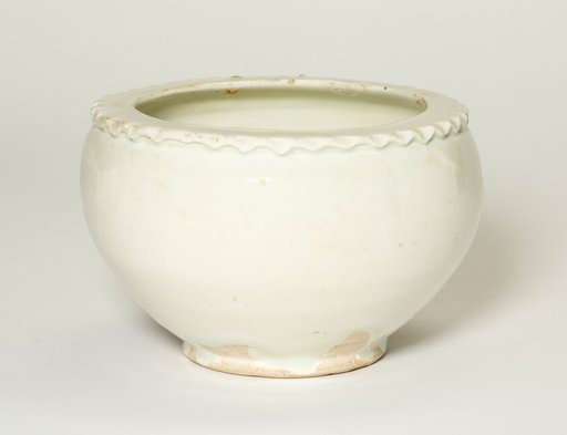Jar with Fluted Rim
