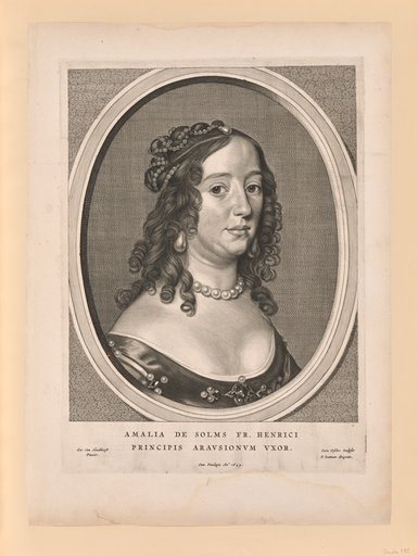 Amalia van Solms, wife of Frederick Henry, from Nine Portraits