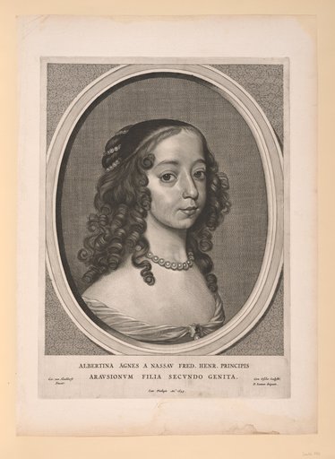 Albertine Agnes, Princess of Orange Nassau, from Nine Portraits
