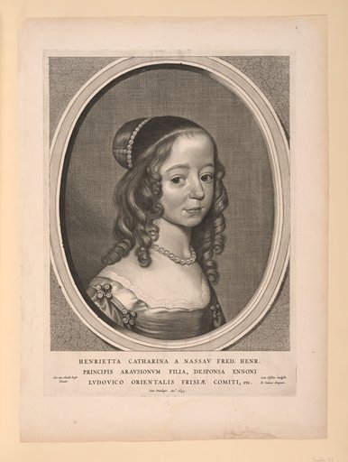 Henrietta Catharina, Princess of Orange Nassau, from Nine Portraits