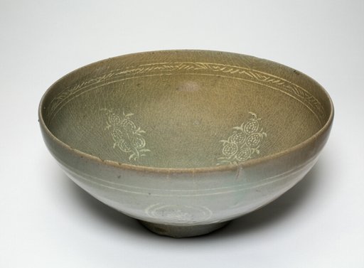 Bowl with Stylized Pomegranate Clusters