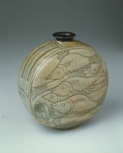 Flask with Fish