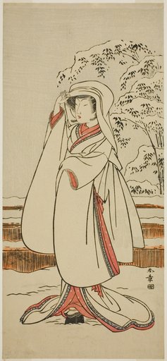 The Actor Segawa Tomisaburo I as the Heron Maiden (Sagi Musume)