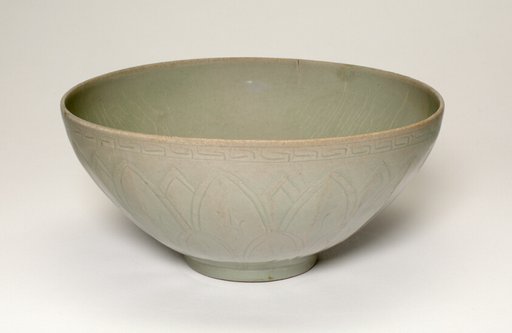 Bowl with Lotus Design