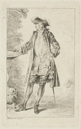 Standing Man with Hand on Basin, from Figures de modes