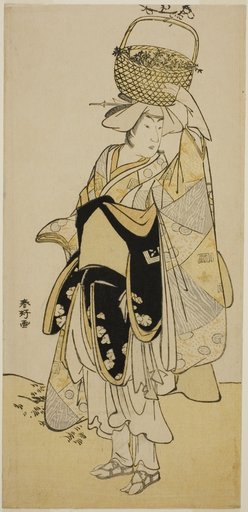 The Actor Ichikawa Yaozo III as Shiragiku in the Dance Sequence "Shinobu Uri" in the Play Hatsuhana Mimasu Soga, Performed at the Nakamura Theater in the First Month, 1785