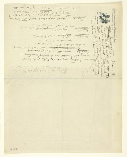 Letter to William Heinemann with corrections for Eden versus Whistler: The Baronet and the Butterfly. A Valentine with a Verdict