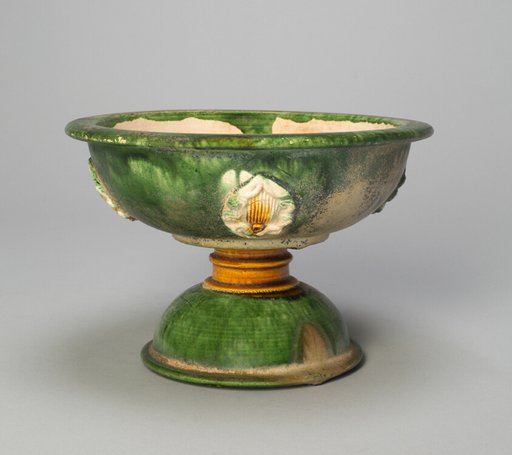 Stem Bowl with Foliate Medallions