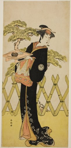 The Actor Segawa Tomisaburo II as Lady Masago (Masago Gozen) (?) in the Play Genji Saiko Kogane no Tachibana (?), Performed at the Ichimura Theater (?) in the Eleventh Month, 1788 (?)
