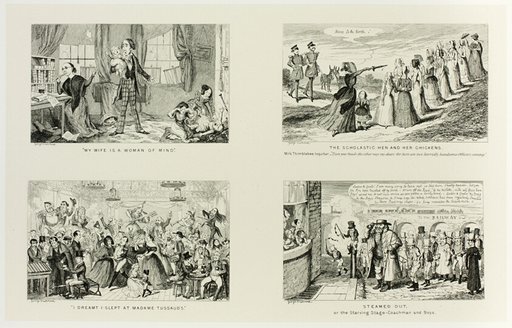 "My Wife is a Woman of Mind" from George Cruikshank's Steel Etchings to The Comic Almanacks: 1835-1853 (top left)