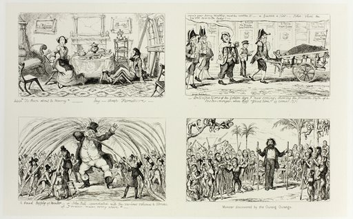 Advice "To Those About to Marry" - Buy Cheap Furniture from George Cruikshank's Steel Etchings to The Comic Almanacks: 1835-1853 (top left)