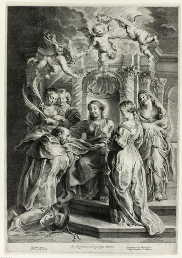 St. Ildefonso before the Virgin