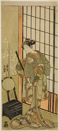 The Actor Segawa Kikunojo II as Princess Hitomaru (Hitormaru Hime) (?) in te Play Soga Moyo Aigo no Wakamatsu (?), Performed at the Nakamura Theater (?) in the First Month, 1769 (?)