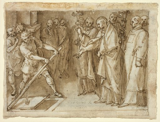 Saint Charles Borromeo Supervising the Opening of a Crypt
