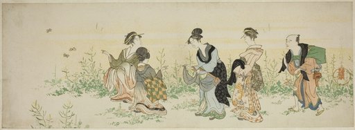 Gathering spring flowers