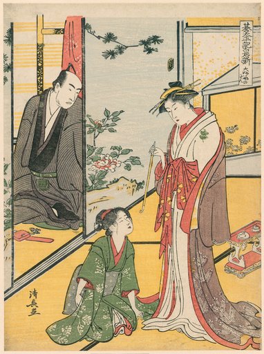 Scene at the Daifukuya (Daifukuya no dan), from the series "Go Taiheiki Shiraishi Banashi"