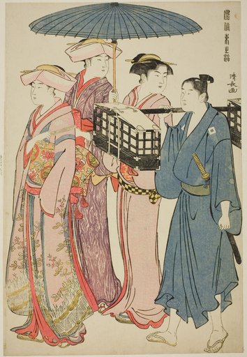 Going to a Picnic, from the series "A Brocade of Eastern Manners (Fuzoku Azuma no nishiki)"