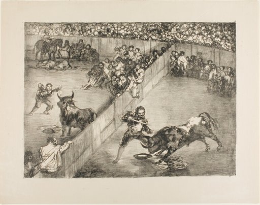 Bullfight in a divided ring, from The Bulls of Bordeaux