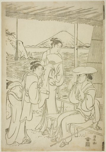 Visitors to Enoshima