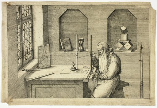 Portrait of Wenzel Jamnitzer in his Study