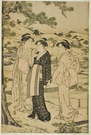 Women Visiting an Inari Shrine