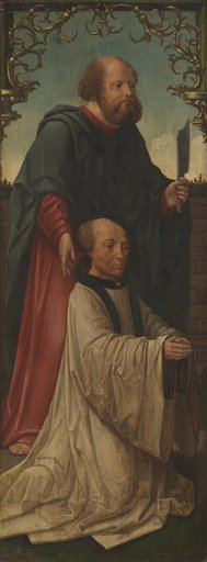 Saint Matthias (?) and a Donor (recto); Saint Andrew (verso)