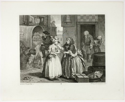 Plate one, from A Harlot's Progress