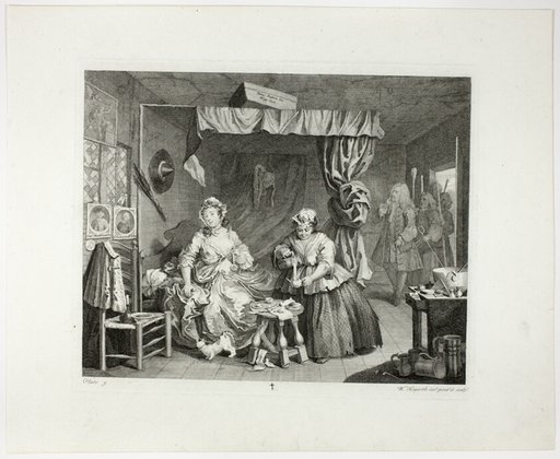 Plate three, from A Harlot's Progress