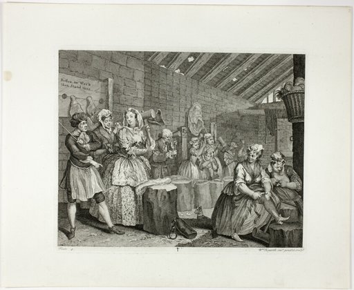 Plate four, from A Harlot's Progress