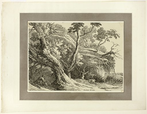 Landscape with Large Trees, from the first issue of Specimens of Polyautography