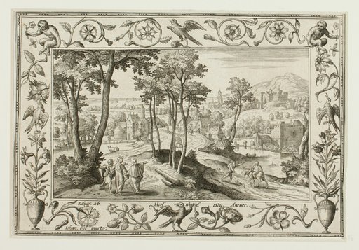 The Journey to Emmaus, from Landscapes with Old and New Testament Scenes and Hunting Scenes