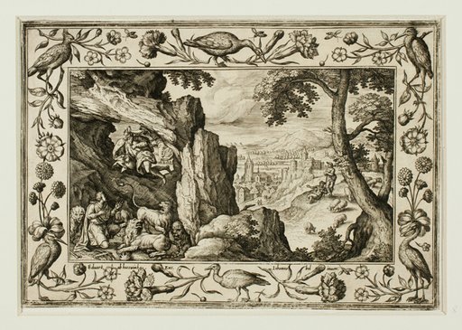 Daniel in the Lion's Den, from Landscapes with Old and New Testament Scenes and Hunting Scenes