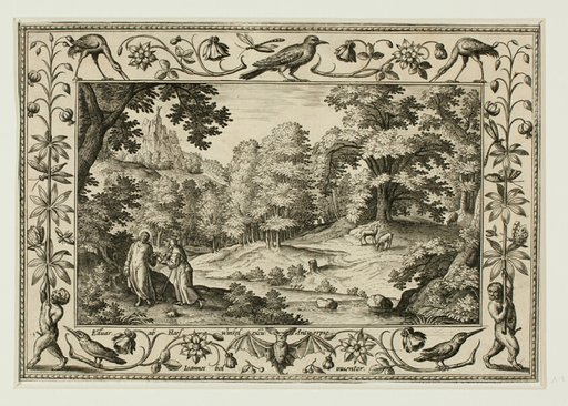The Temptation of Christ, from Landscapes with Old and New Testament Scenes and Hunting Scenes