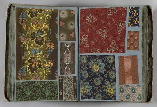 Sample book of swatches