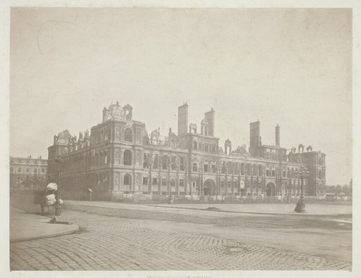 Paris Fire (The Facade of City Hall), from the series "Paris Incendié"