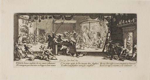 Plundering a Large Farmhouse, plate five from The Miseries of War
