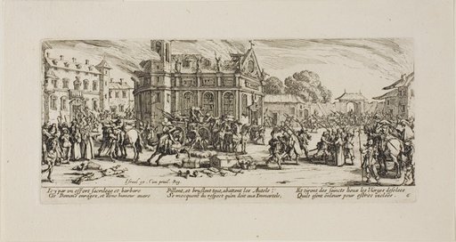 Destruction of a Convent, plate six from The Miseries of War
