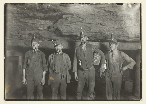 Deep Down In A West Virginia Coal Mine, Miners Going Home