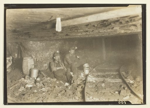 These Miners Like Their Lunch And A Little Rest In Such Low-Ceilinged Entries