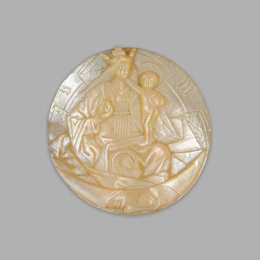 Cover of a Reliquary Container with the Virgin and Child on the Crescent Moon